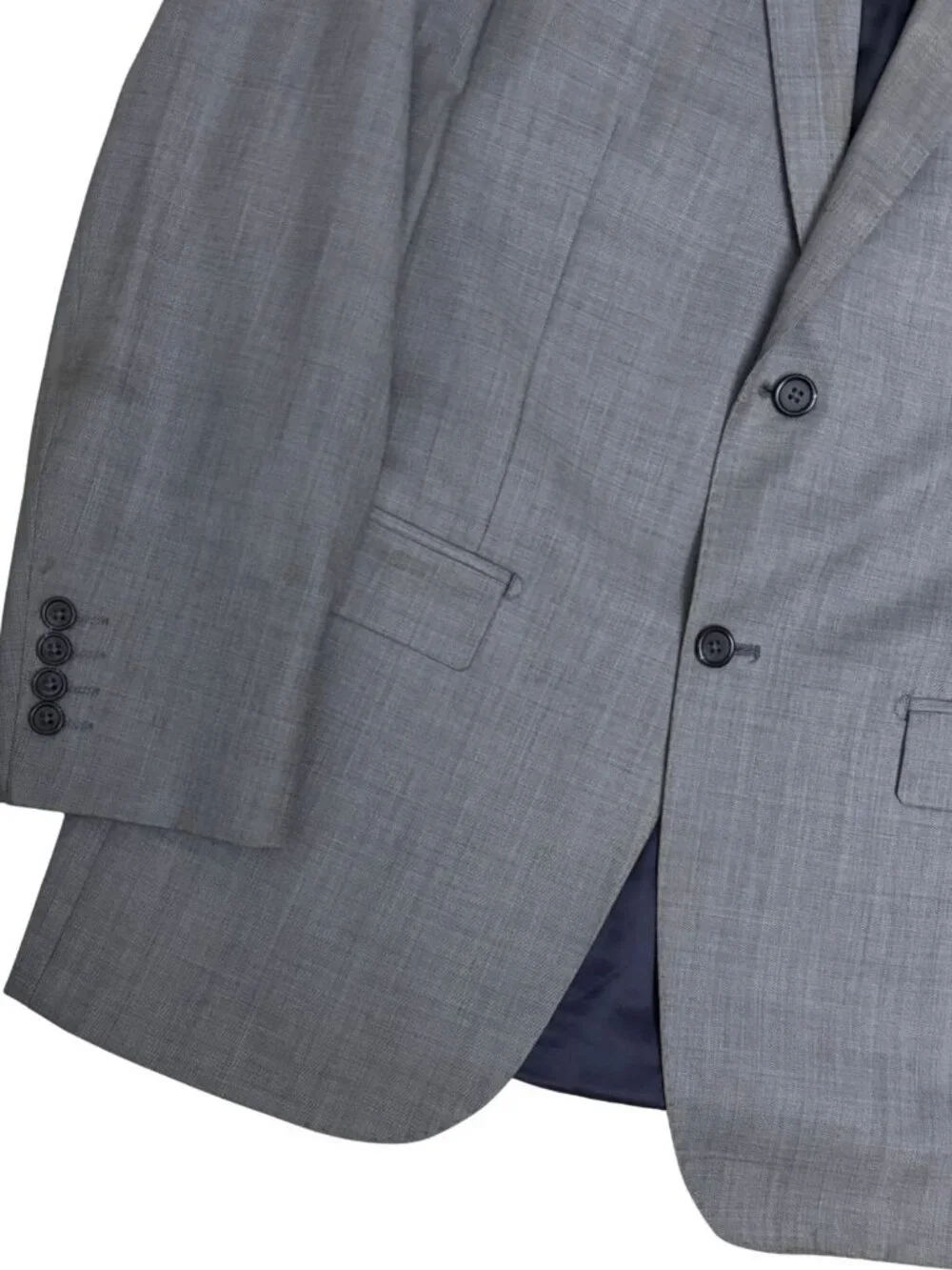 DANIEL HECHTER Blazer Sport Coat Grey Business Casual Work Luxury Jacket 40T